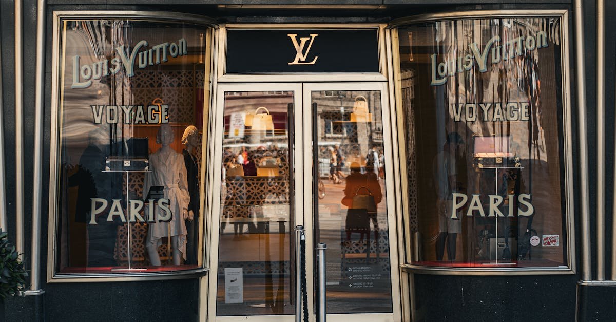 Elegant Louis Vuitton storefront in Cologne, Germany showcasing luxury fashion.
