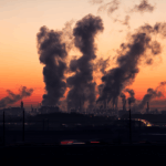 industry, sunset, pollution, dusk, twilight, smoke, fumes, air pollution, nature, industrial plant, sunrise, chimney, smog, evening sky, power plant, exhaust, factory