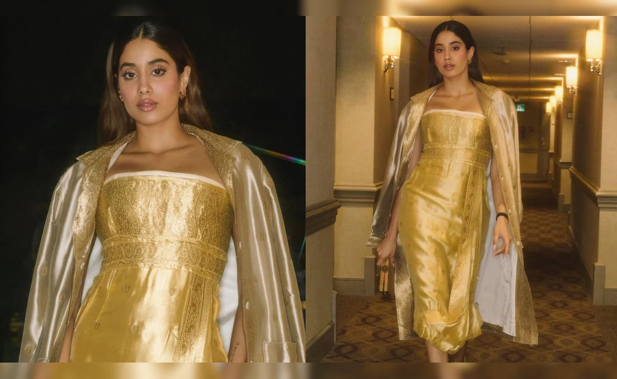 Janhvi Kapoor Stuns Toronto in Desi Prada ‘Sari’ Look