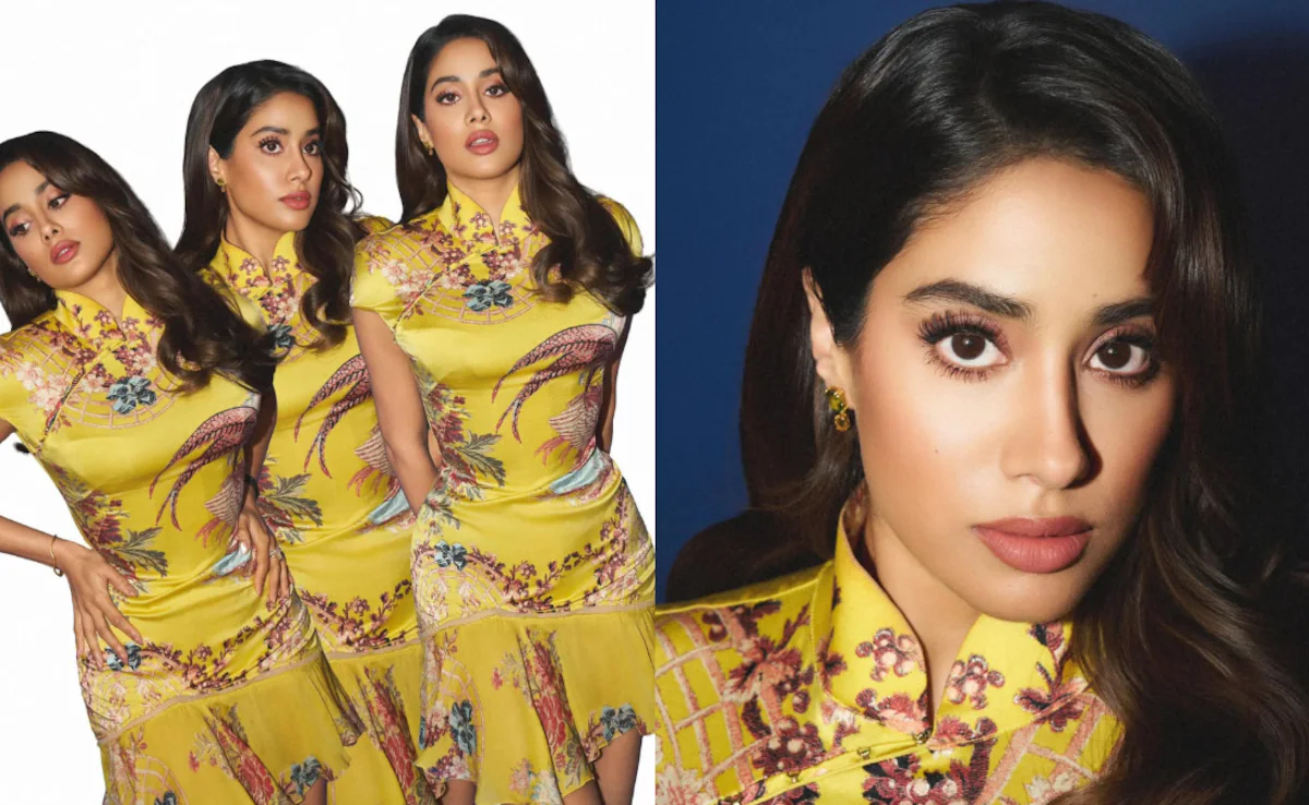 Janhvi Kapoor Revives 2000s Glam in a Stunning Cavalli Dress