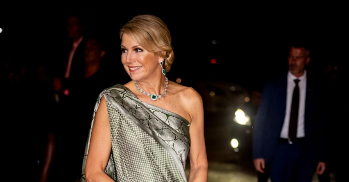 Queen Máxima’s Elegant Saree Tribute Celebrates Suriname’s Indian Community